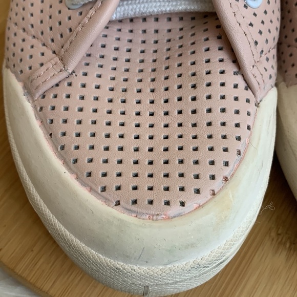 Rag & Bone | Standard Issue Perforated Low Lace Up Pink Leather Sneakers 37 / 7 - Picture 16 of 17